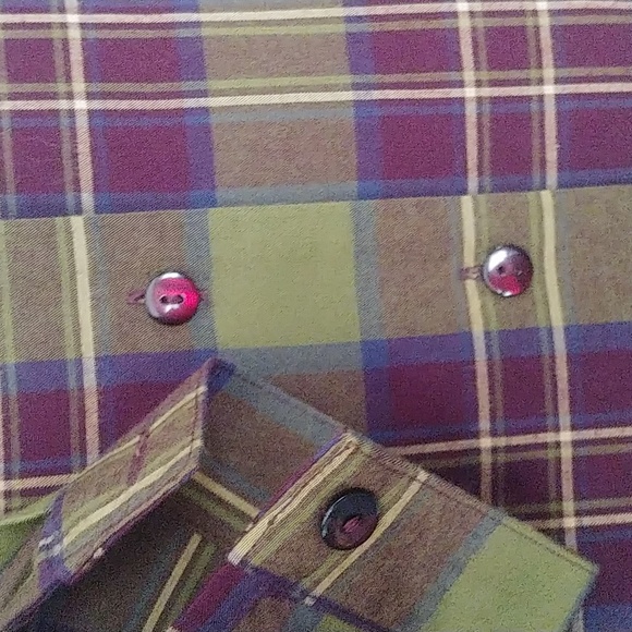 Jones New York Plaid Blouse - Picture 8 of 11